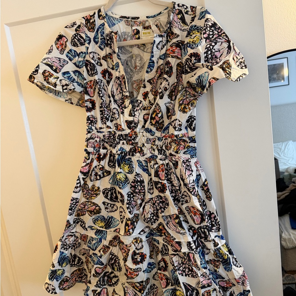 Anthropologie Multicolor Floral Mini Dress